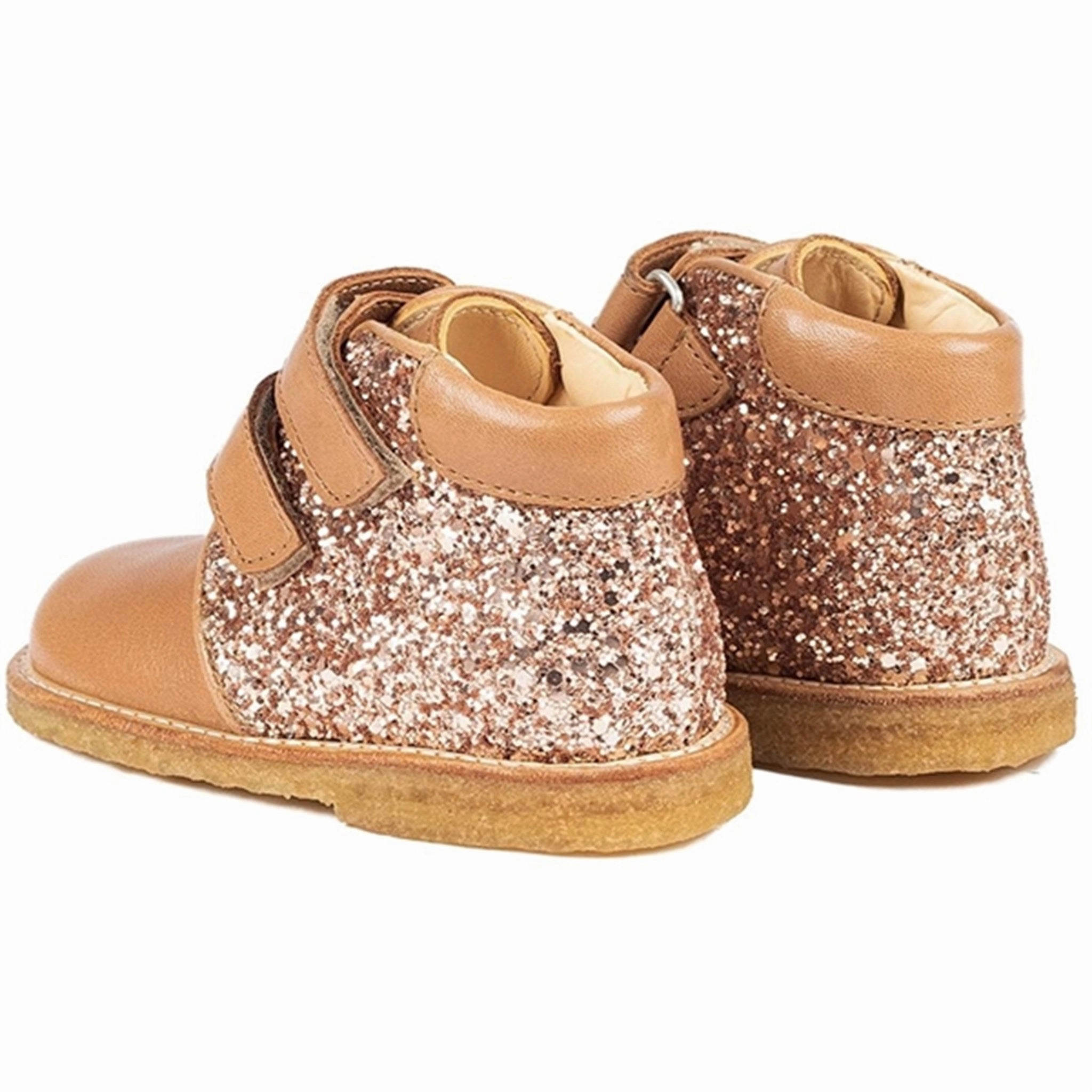 Angulus Starter Shoe Almond/Maple Glitter Smart Casual