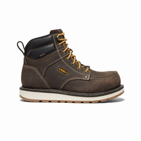 Men'S Cincinnati 6" Waterproof Boot (Carbon Toe)  |  Dark Chocolate/Sandshell Urban Clarity Wear