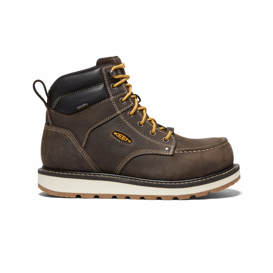 Men'S Cincinnati 6" Waterproof Boot (Carbon Toe)  |  Dark Chocolate/Sandshell Urban Clarity Wear
