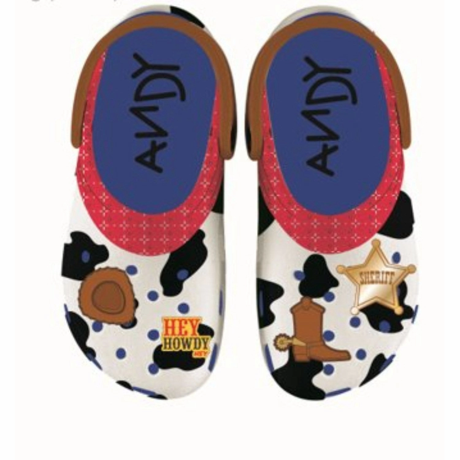 Crocs Toy Story Woody Classic Clog Blue Jean Low-Key Bold Forward Pulse