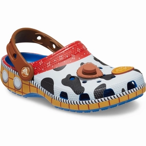 Crocs Toy Story Woody Classic Clog Blue Jean Neutral Layers