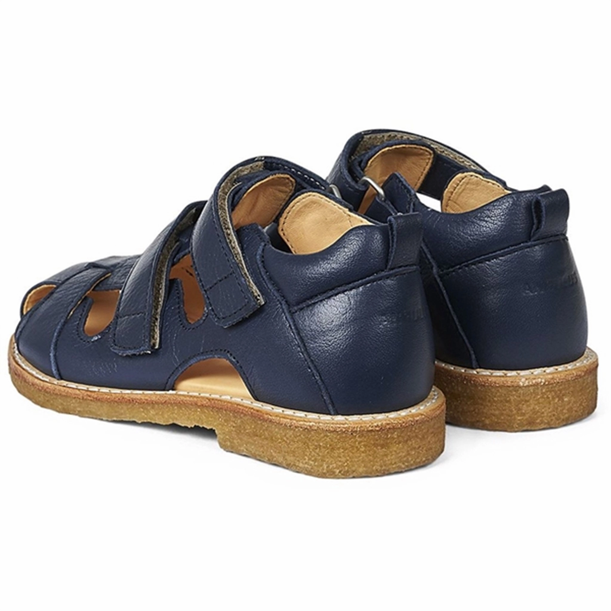 Angulus Sandal W. Velcro Navy Flow With Confidence Function With Style