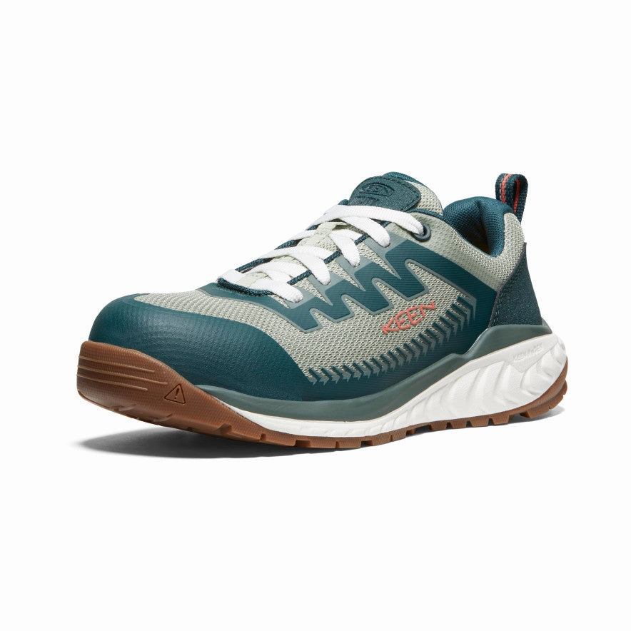 Women'S Arvada Work Sneaker (Carbon Toe)  |  Sea Moss/Desert Sage Layer Light Subtle Performance