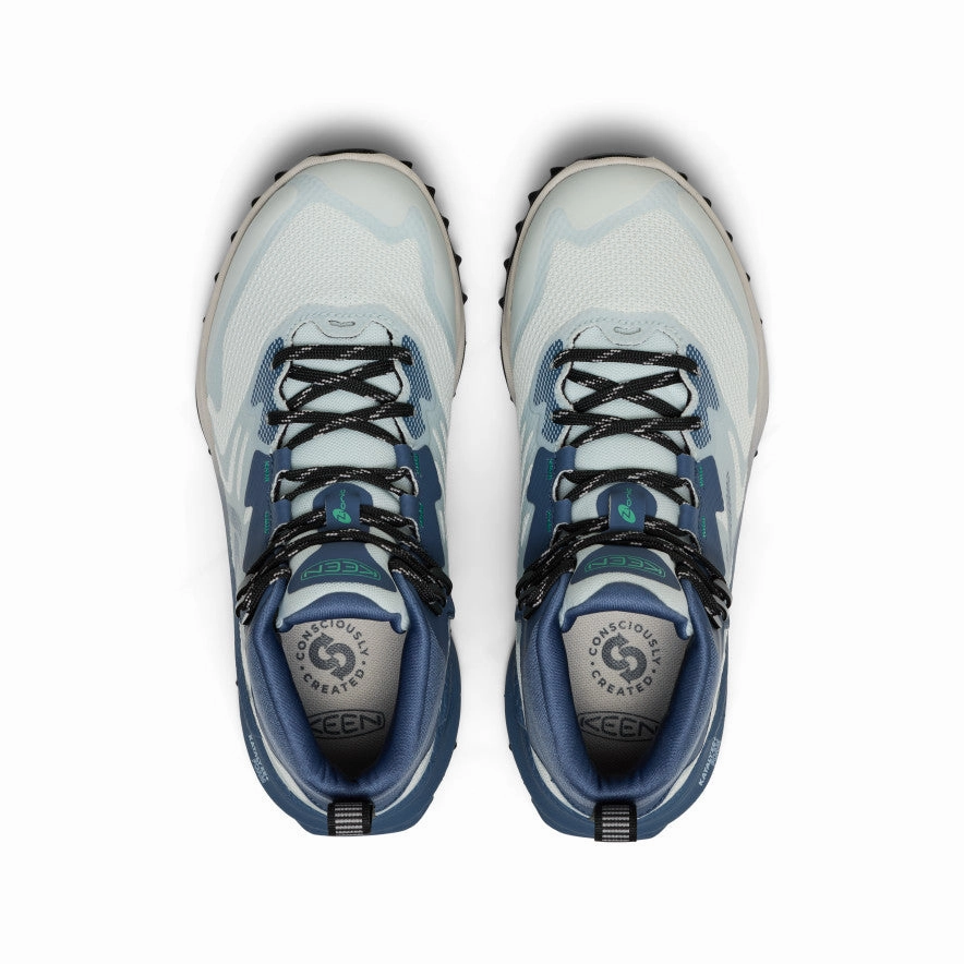 Women'S Zionic Nxt Waterproof Hiking Boot  |  Ballad Blue/Winter Green Intentional Vibe Core Aesthetic