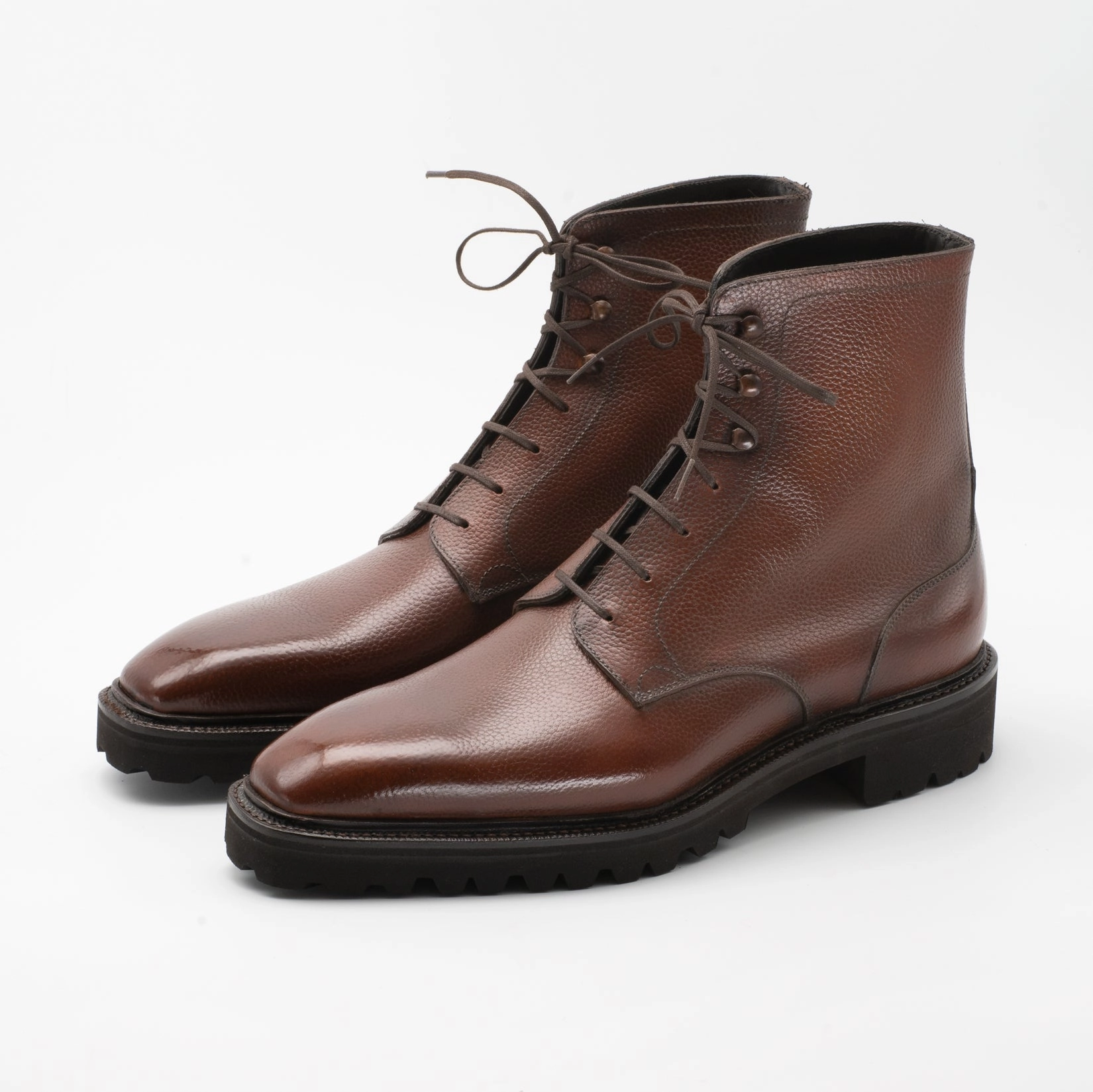 Derby Simple Boot - Antique Brown Light-Living Quiet Fit
