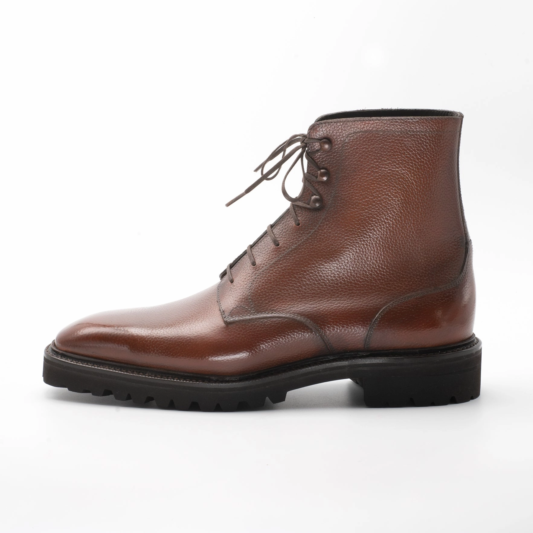 Style Forward Derby Simple Boot - Antique Brown