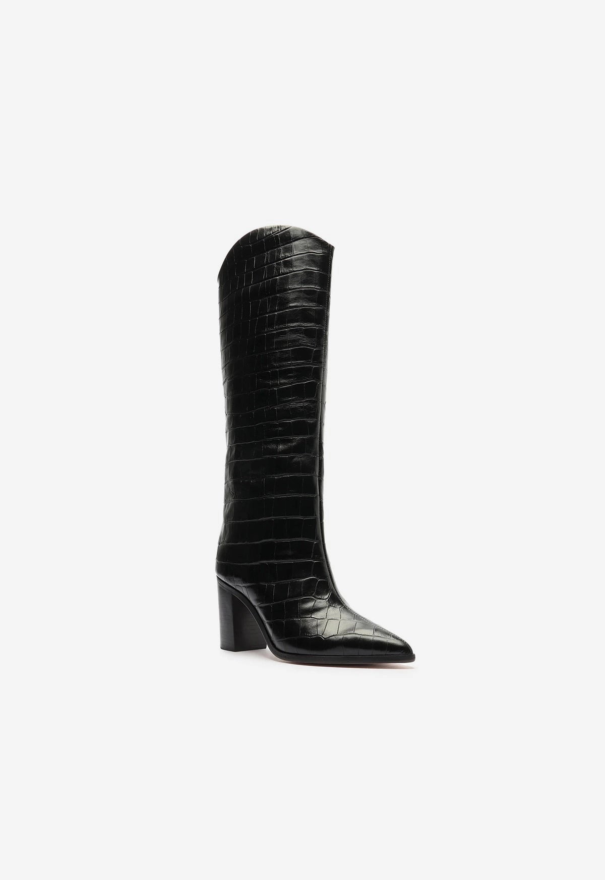 Go-To Gear Maryana Block Wide Crocodile Boot