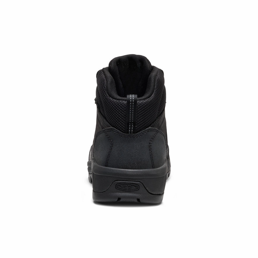 Men'S Skokie Waterproof Work Boot (Soft Toe)  |  Black/Black Forward-Looking Fit