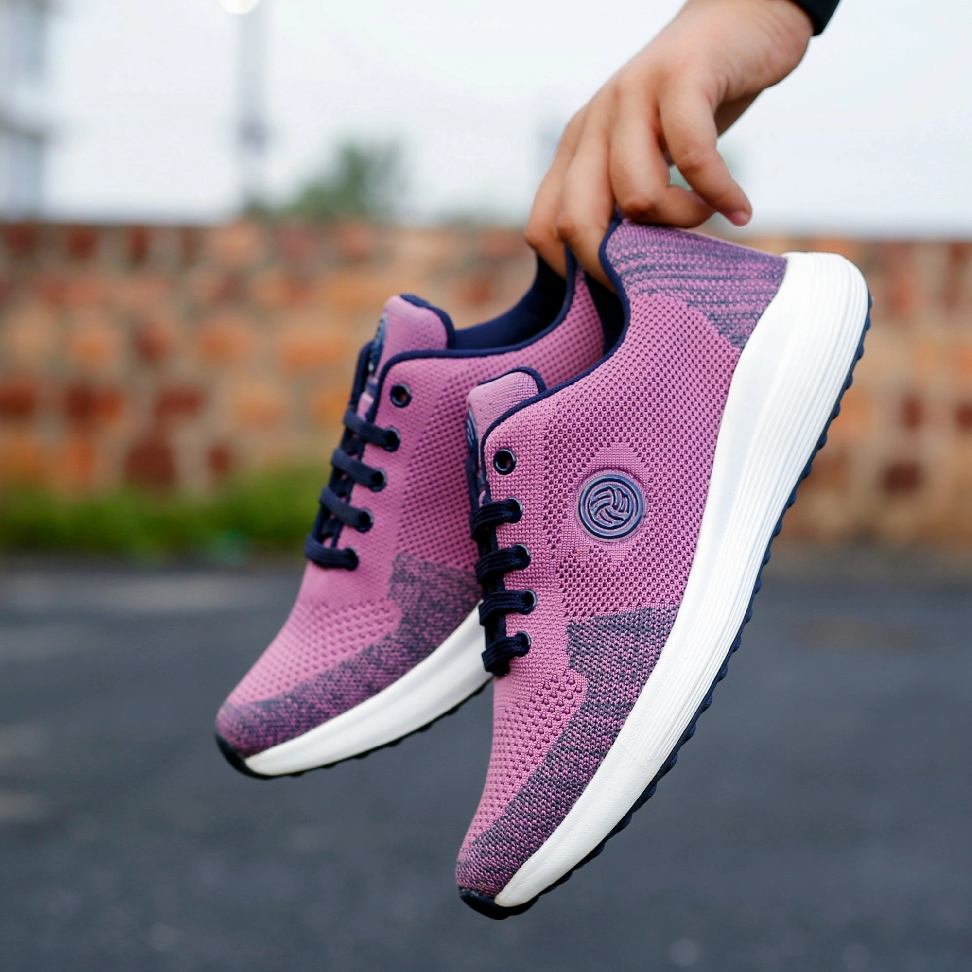 Refined And Raw Effortless Minimal Bacca Bucci Tokyo Running Shoes For Women | Pink & Purple Women Walking Shoes