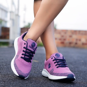 Designed For Days Bacca Bucci Tokyo Running Shoes For Women | Pink & Purple Women Walking Shoes