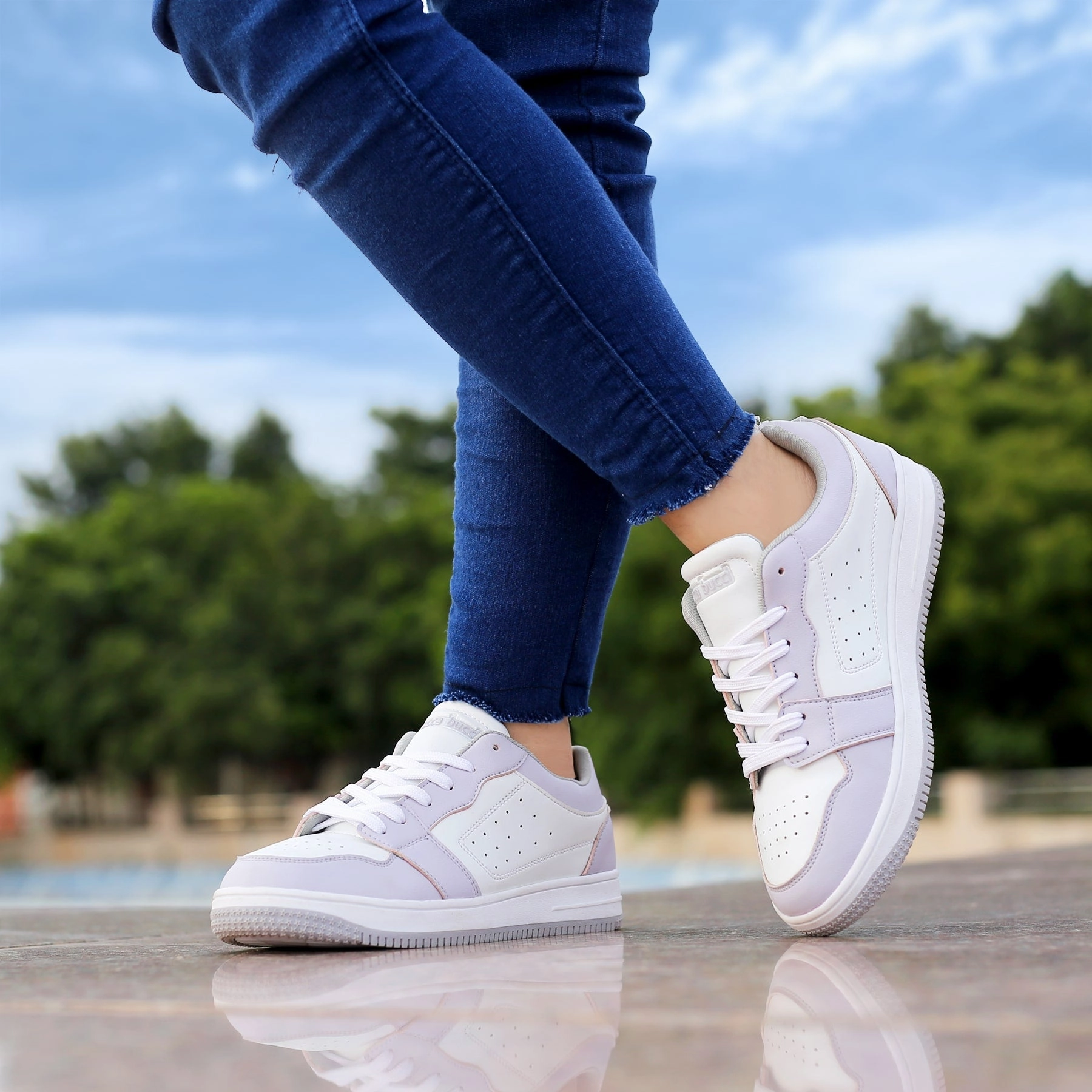 Bacca Bucci Sophia Low-Top Flat Sole Sneakers For Women Precision Lifestyle Quiet Attitude