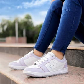 Designed To Flex Bacca Bucci Sophia Low-Top Flat Sole Sneakers For Women