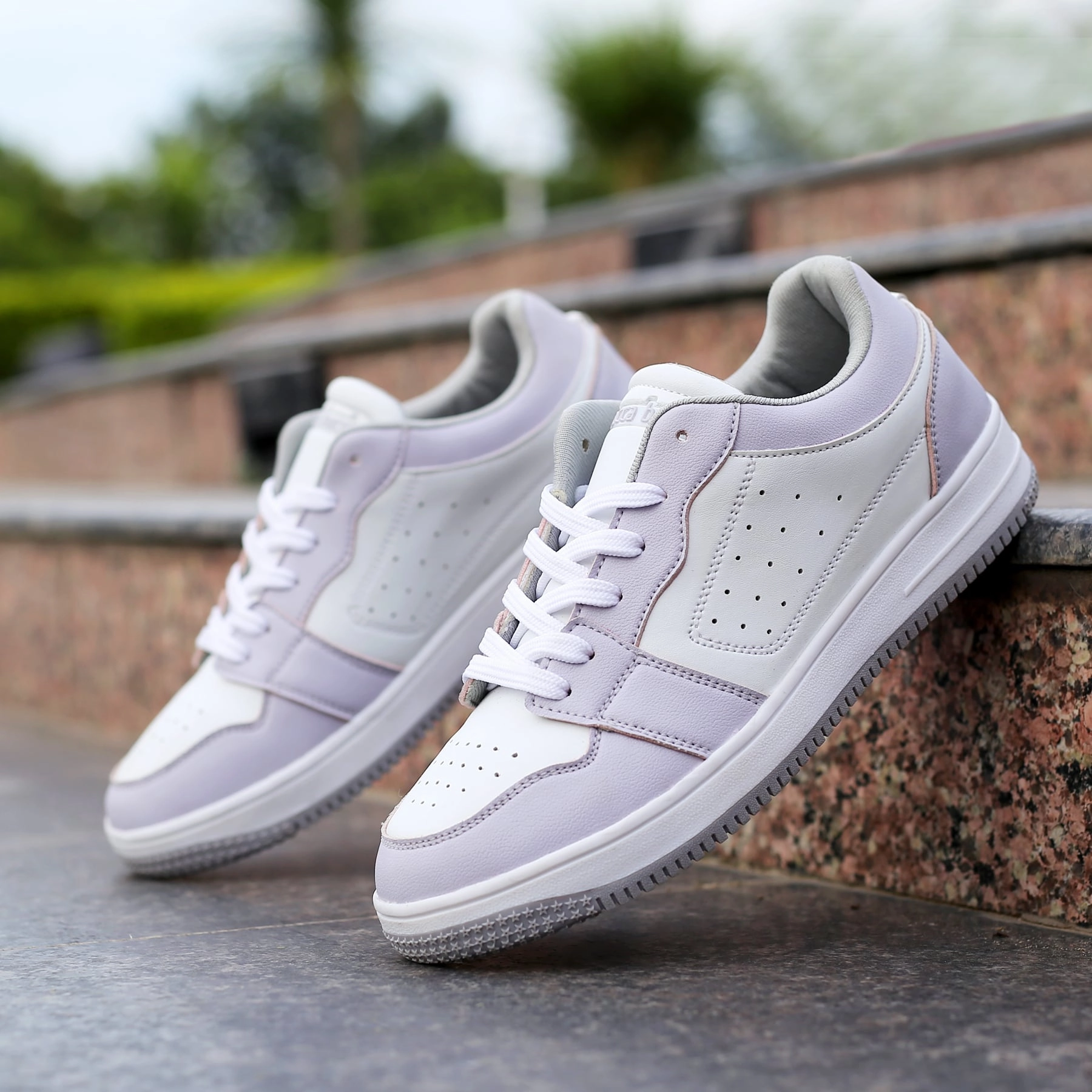 Bacca Bucci Sophia Low-Top Flat Sole Sneakers For Women Clean Dailywear Freedom Fit