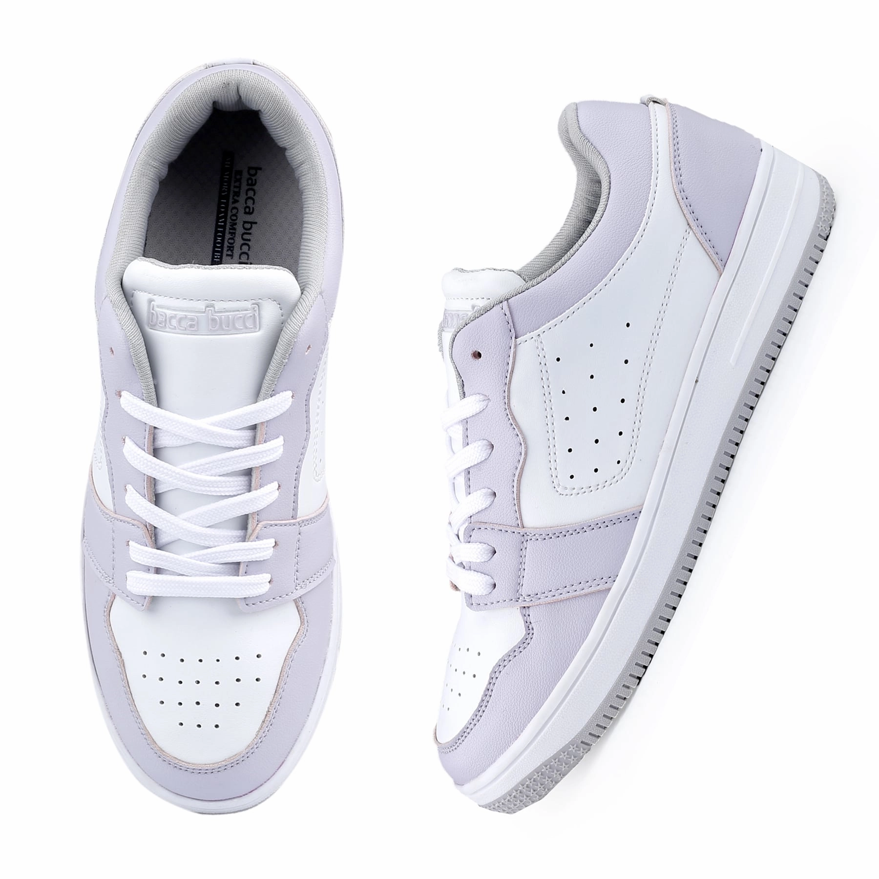 Modern Tone Bold Harmony Bacca Bucci Sophia Low-Top Flat Sole Sneakers For Women