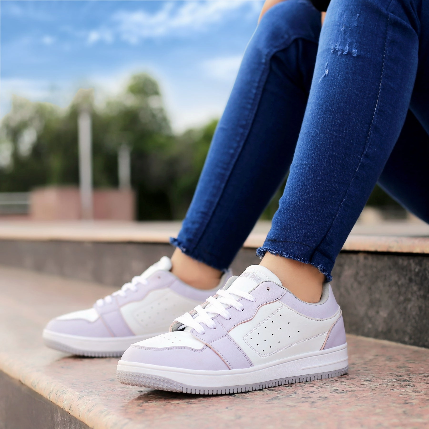 Designed To Flex Bacca Bucci Sophia Low-Top Flat Sole Sneakers For Women
