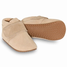 Pom Pom Indoor Shoe Velcro Sand Suede Everyday Function