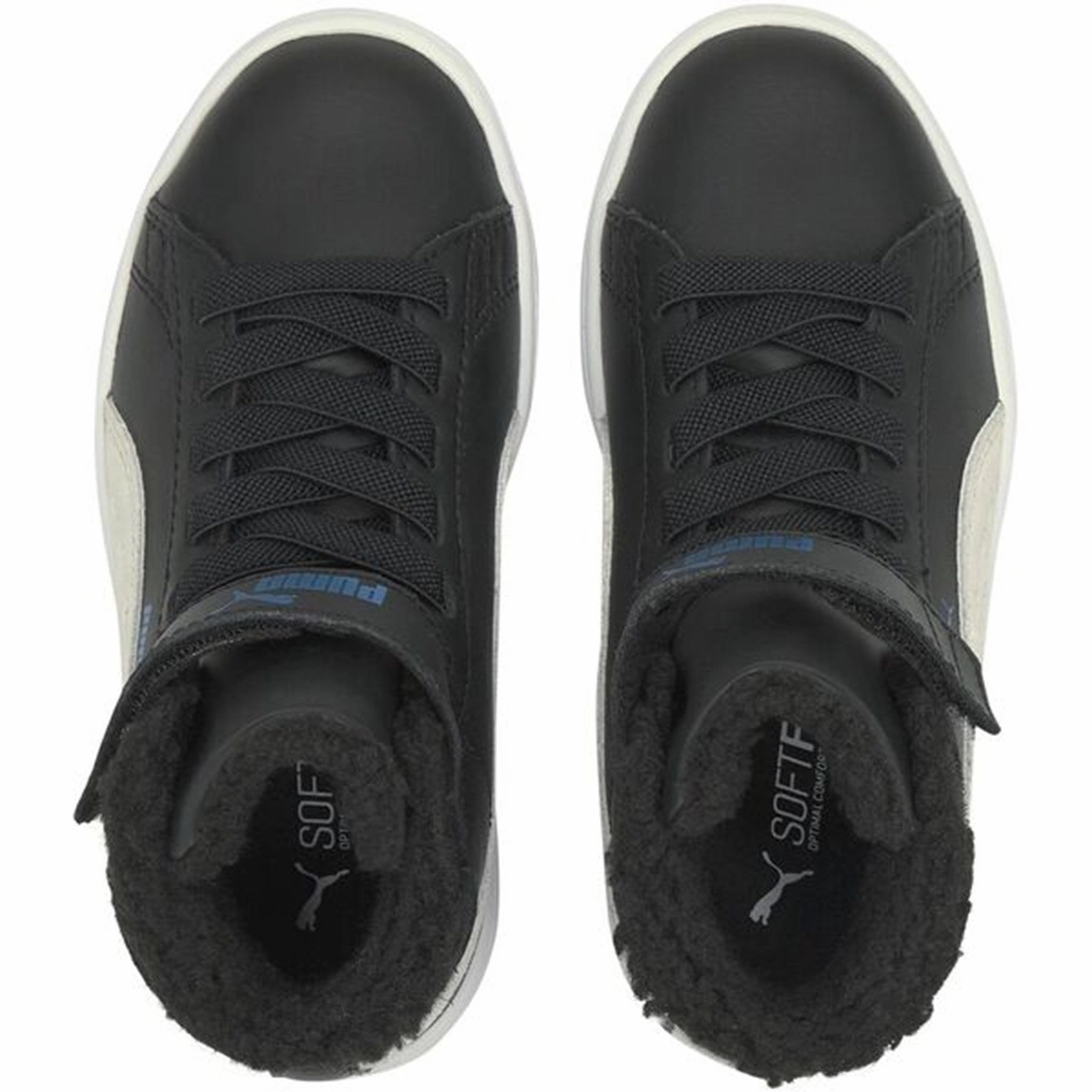 Puma Sneakers Smash V2 Mid Fur Black/White Streamlined Look