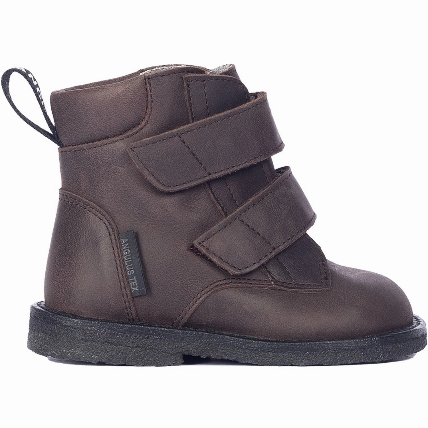 Your Daily Layer Ease In Motion Angulus Dark Brown Beginner Tex Boot With Logo Tape And Velcro Closure