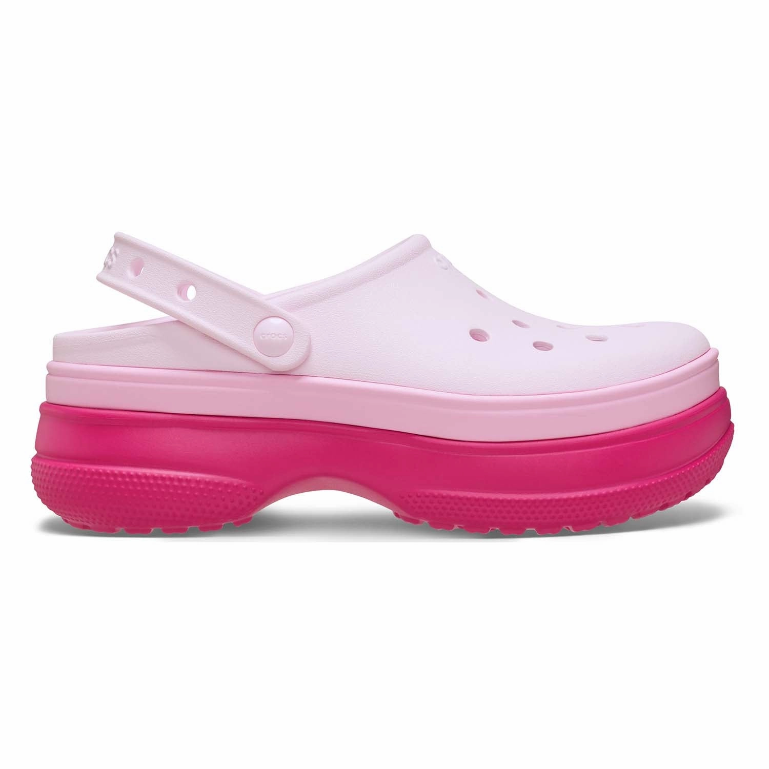 Classic Stacked Clog Streamlined Look Flex And Fit