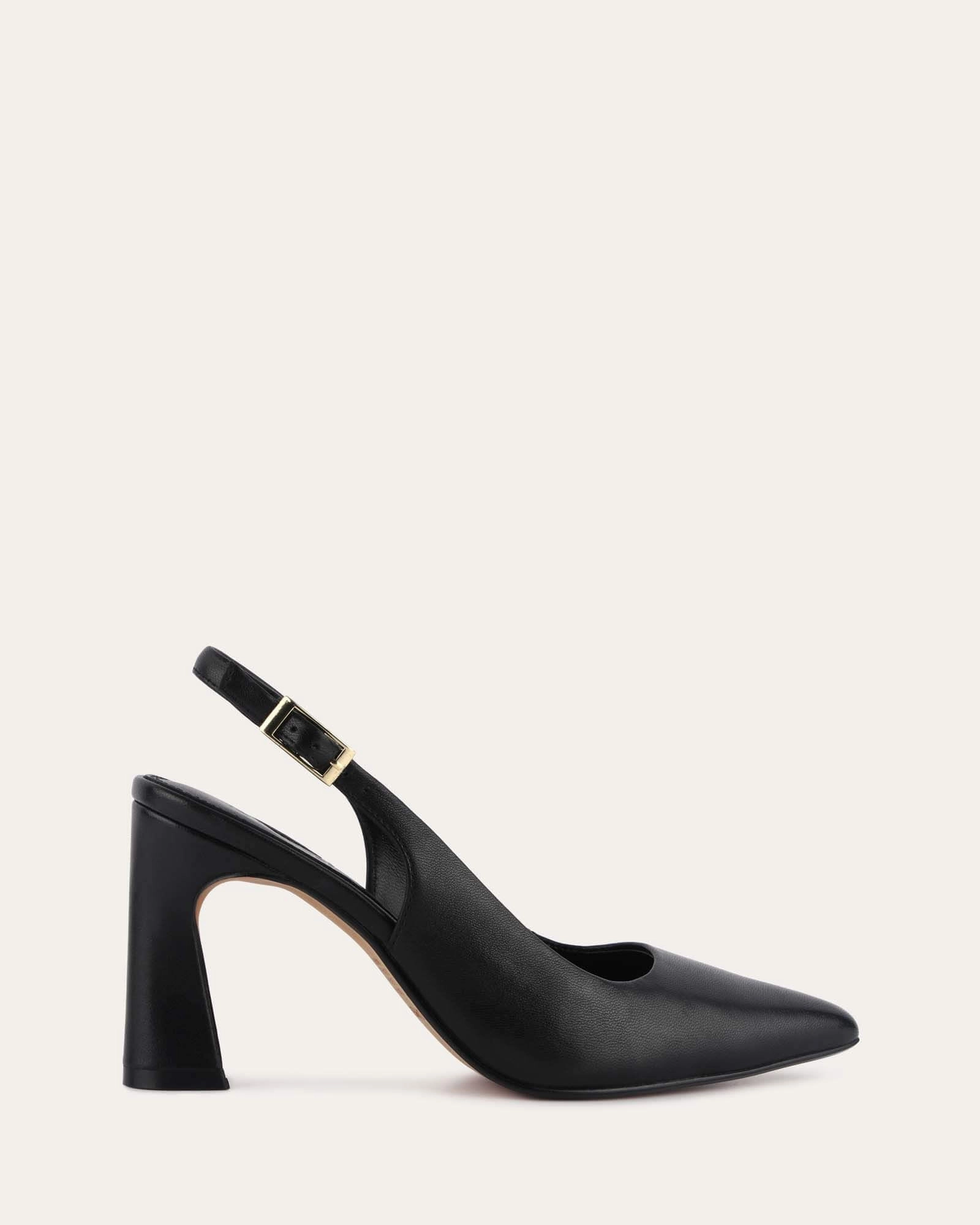 Balance Meets Style Timeless Cool Danica High Heels Black Leather