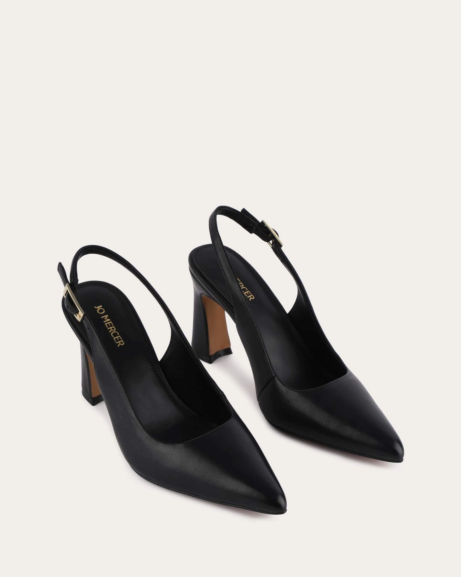 Danica High Heels Black Leather Layer Smart