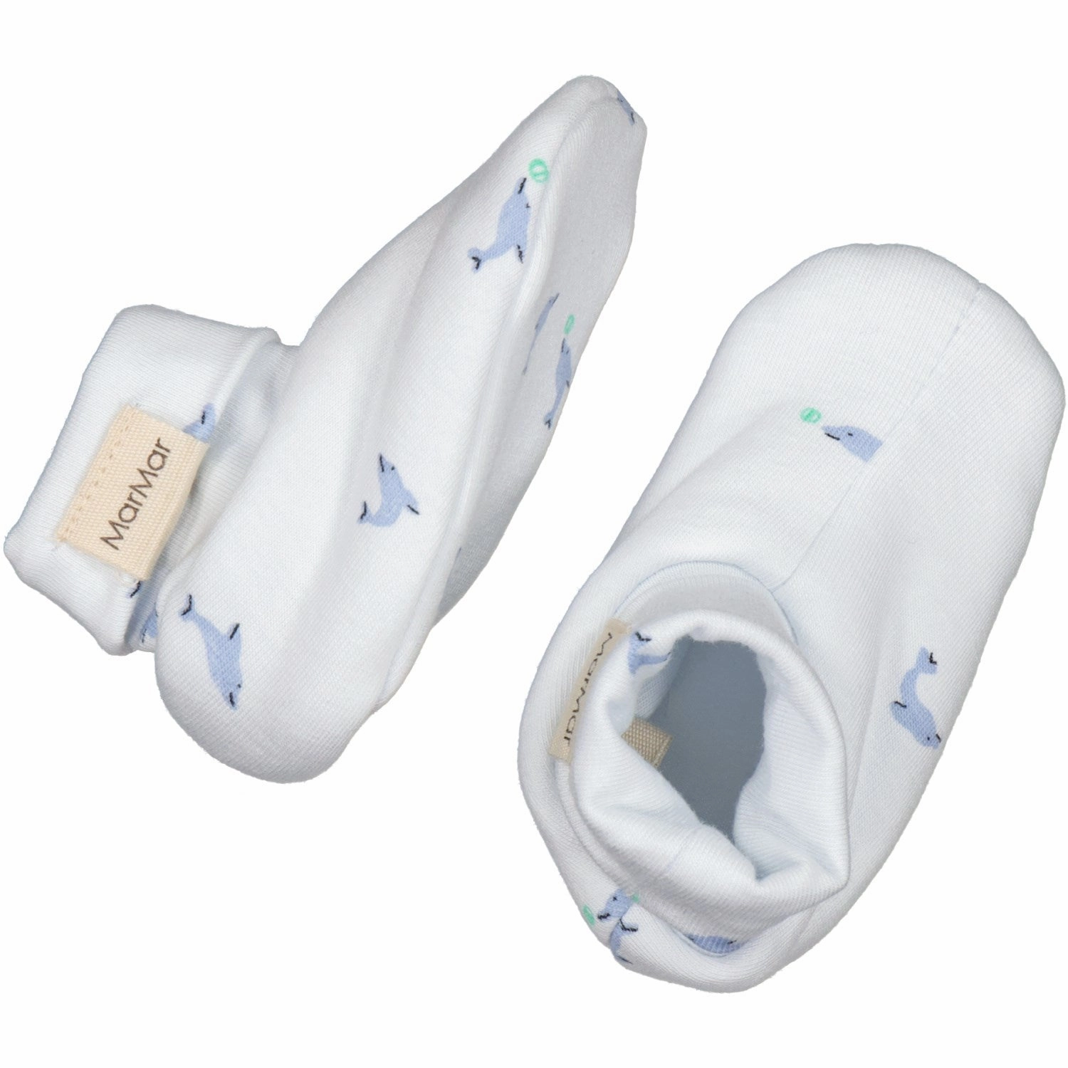 Marmar New Born Modal Smooth Print Dolphin Booties Clean Energy