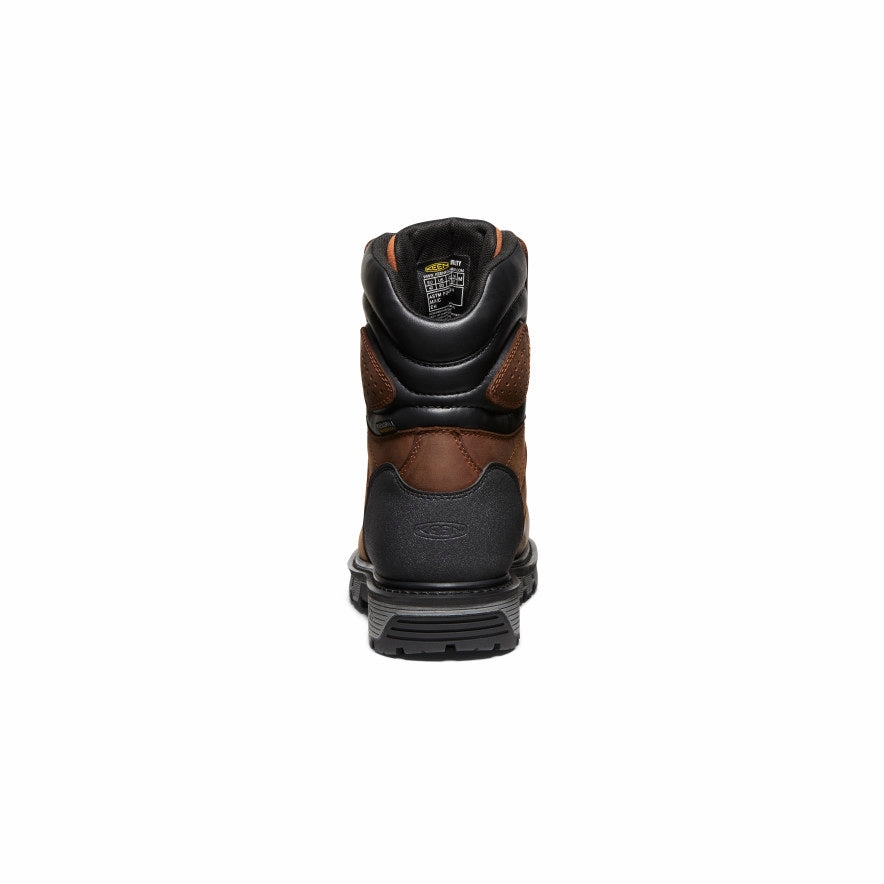 Men'S Camden 8" Insulated Waterproof Boot (Carbon Toe)  |  Leather Brown/Black Visual Ease Ease Engineered