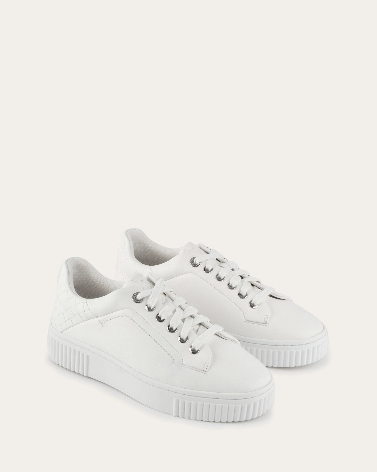 Season-Free Style Campbell Sneakers White Leather