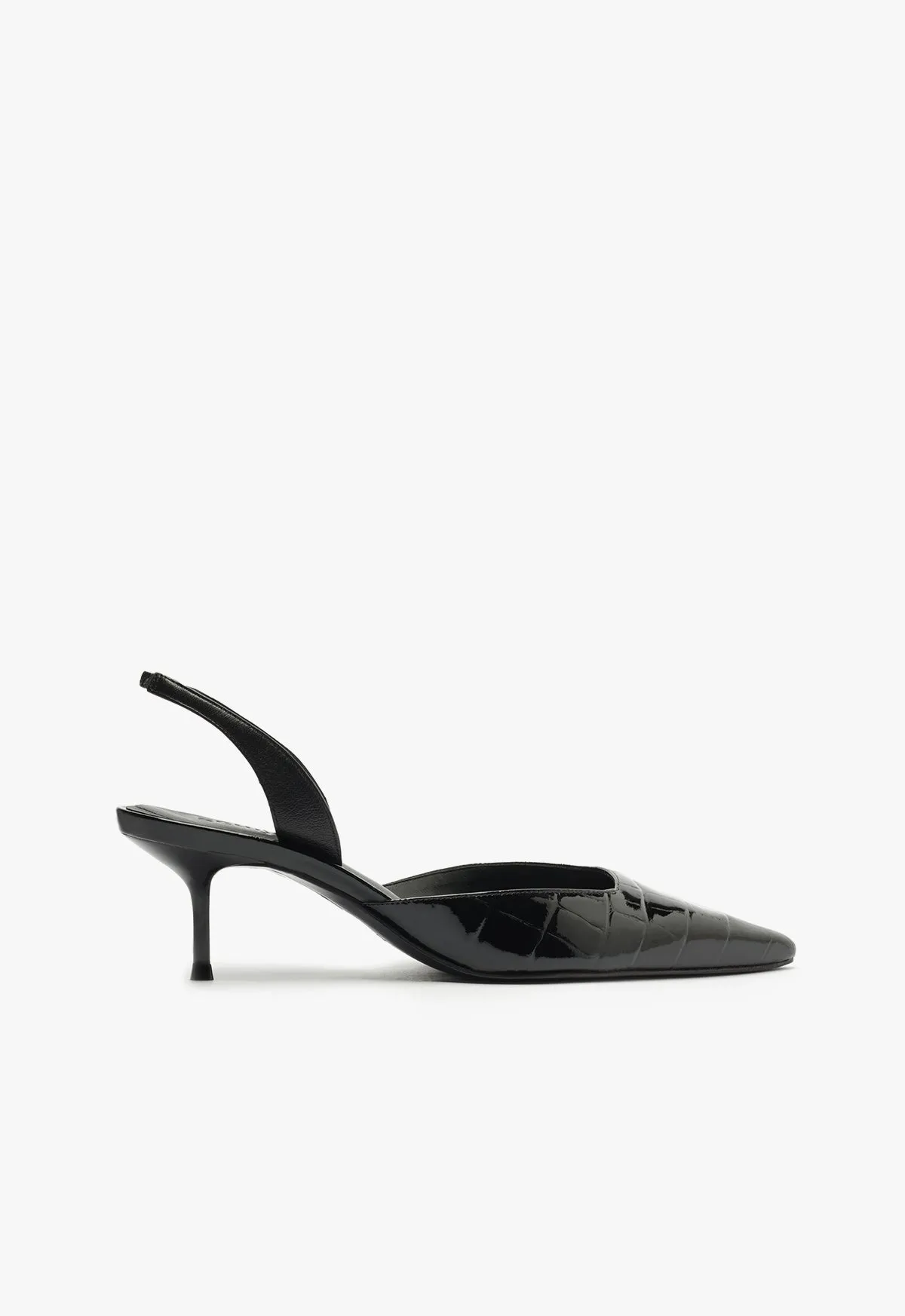 Minimal Mood Paola Mid Stiletto Black Pump