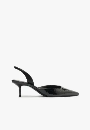 Minimal Mood Paola Mid Stiletto Black Pump