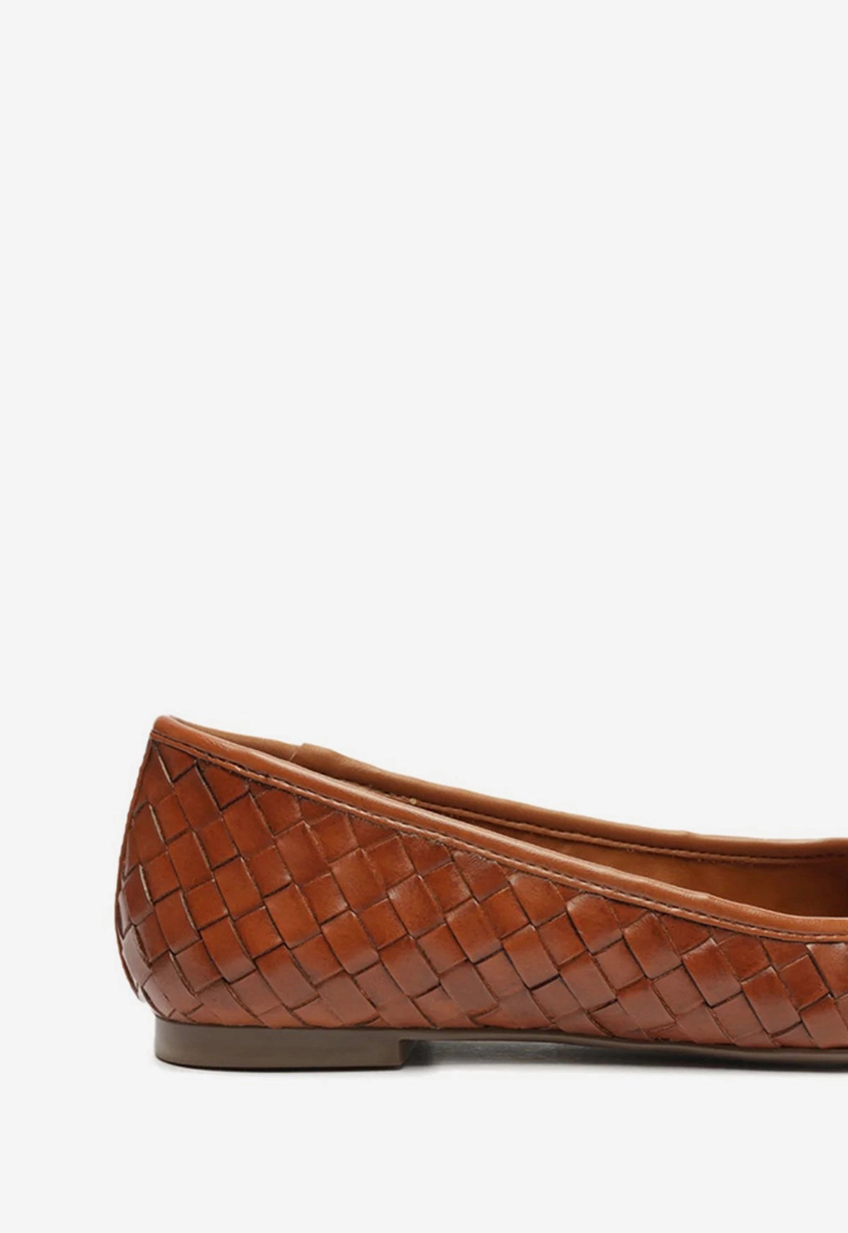 Arissa Honey Peach Leather Ballet Flat Everyday Ease