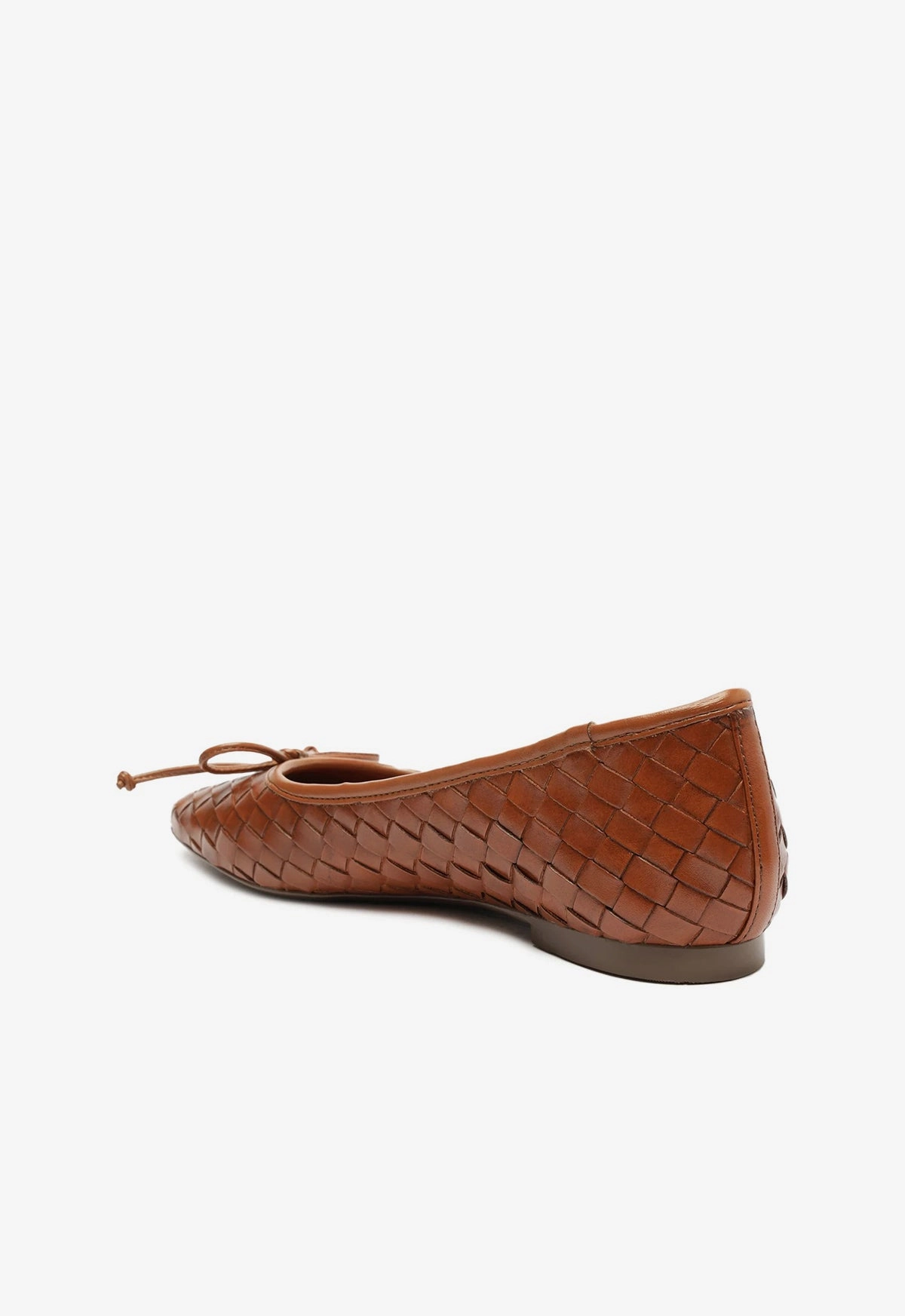 Arissa Honey Peach Leather Ballet Flat Soft Impact Go-Gear