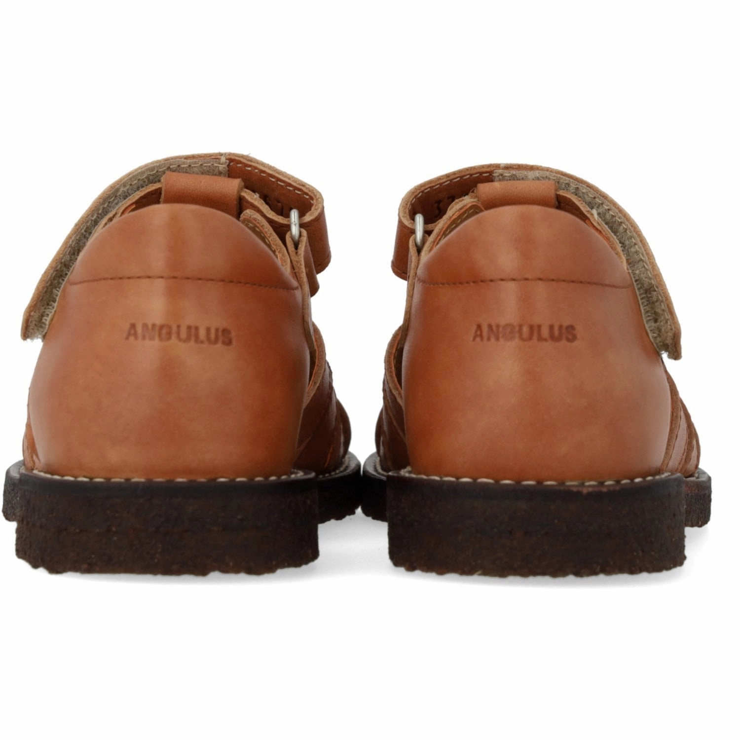 Angulus Tan/Dark Brown Leather Sandal With Star Detail Refined To Go The Now Look