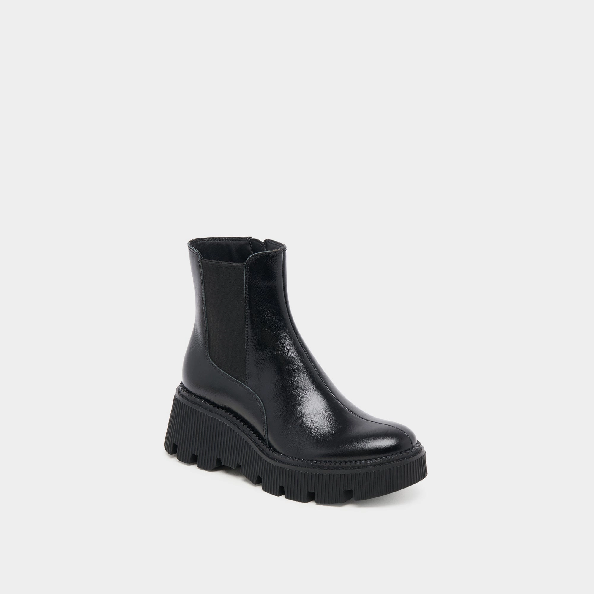 Fresh Drop Vibe-Proof Emmet H2O Wide Boots Midnight Crinkle Patent