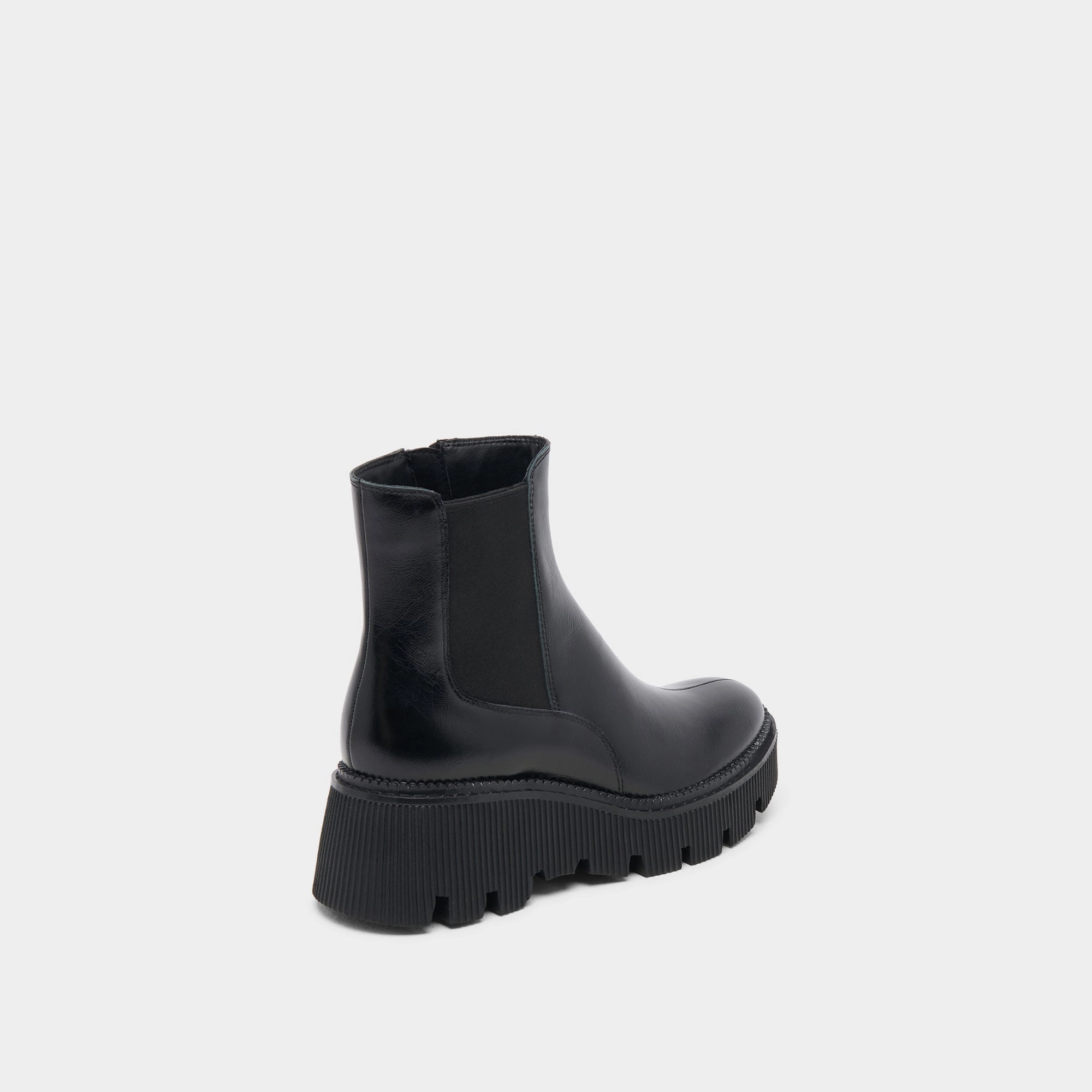 Emmet H2O Wide Boots Midnight Crinkle Patent Urban Energy Crafted Balance