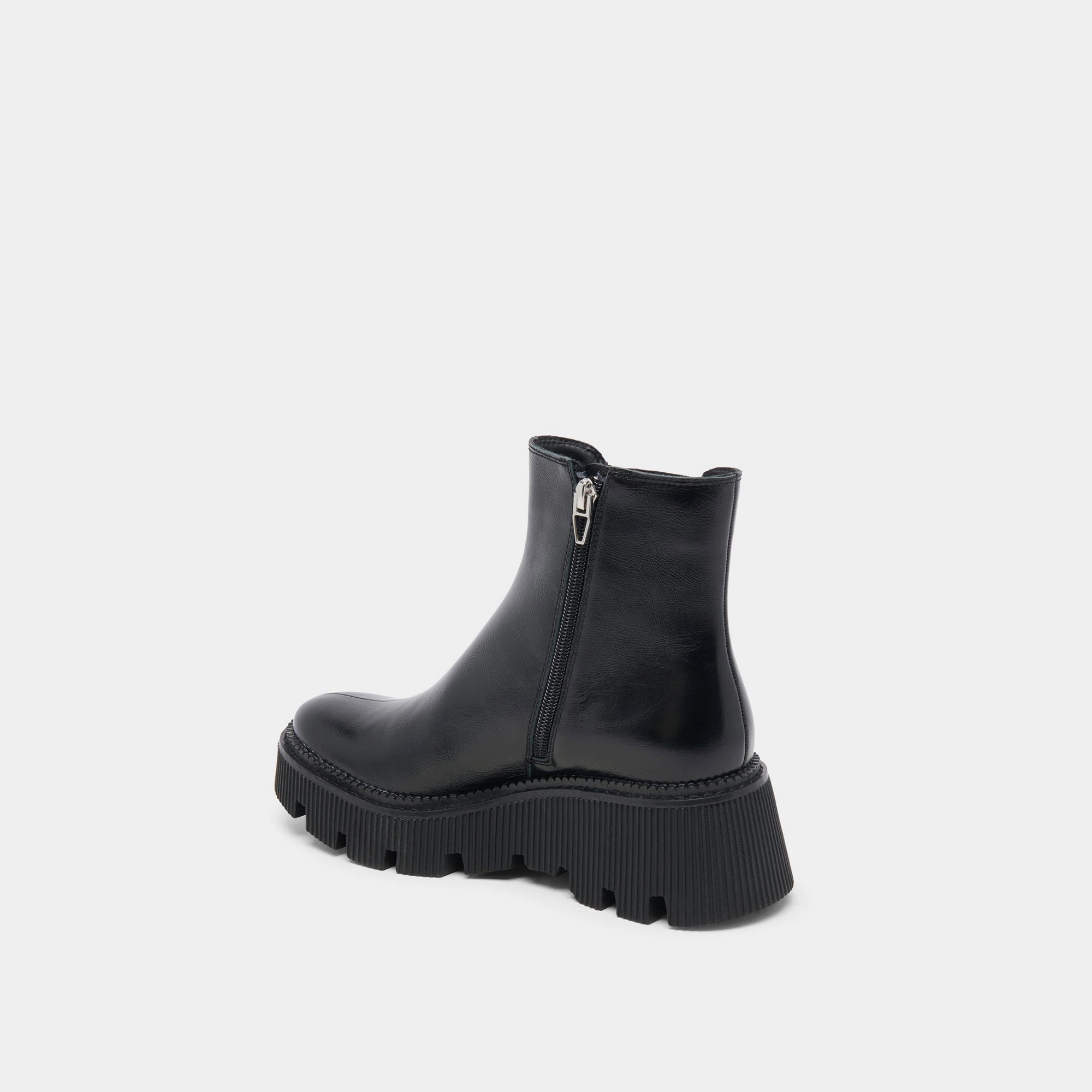 Emmet H2O Wide Boots Midnight Crinkle Patent Smart And Simple Crafted Quality