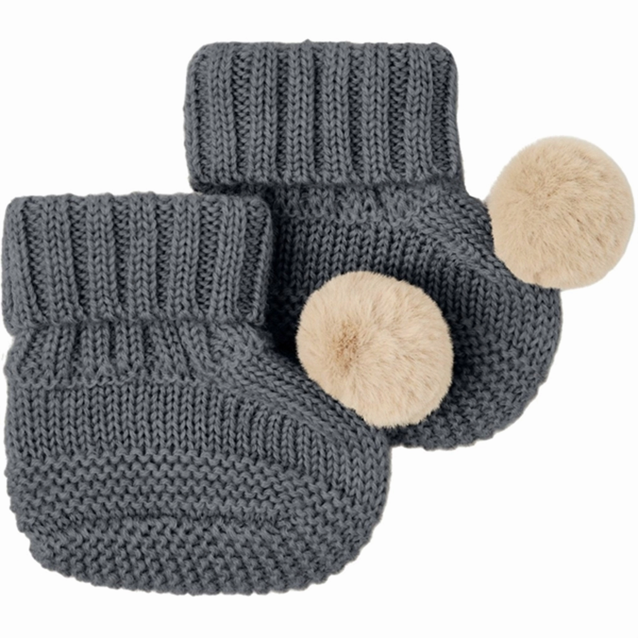 Progressive Feel Active Energy Name It Iron Gate Wrilla Wool Knit Slippers With Pom Pom