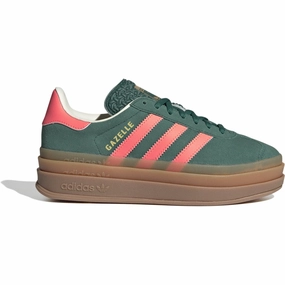 Adidas Originals Collegiate Green/Signal Coral/Cream White Gazelle Bold J Sneakers The Feel Factor