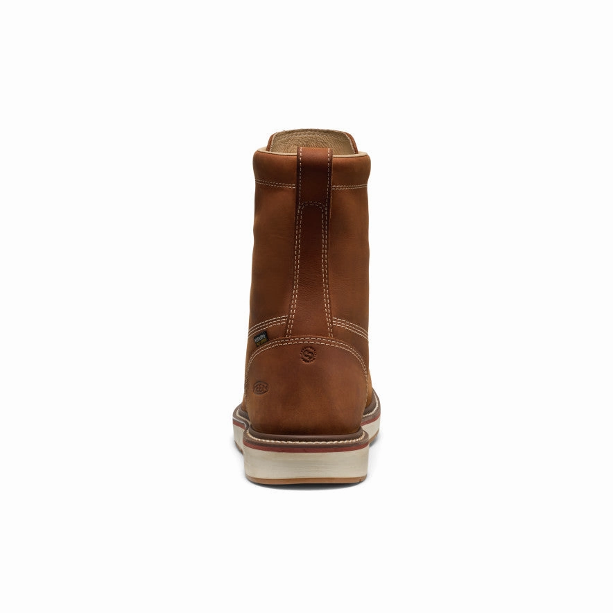Men'S Liberty 8" Waterproof Boot (Soft Toe)  |  Leather Brown/Birch Streamlined Edge