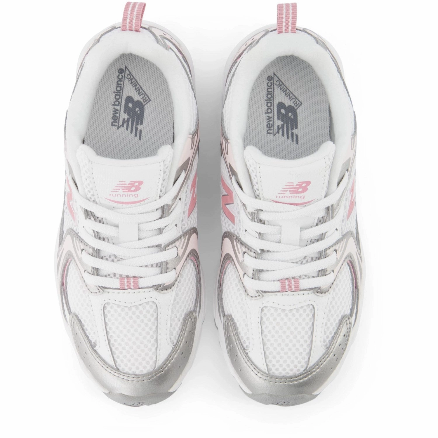 Simplify Style New Balance Reflection 530 Kids Bungee Lace Sneakers