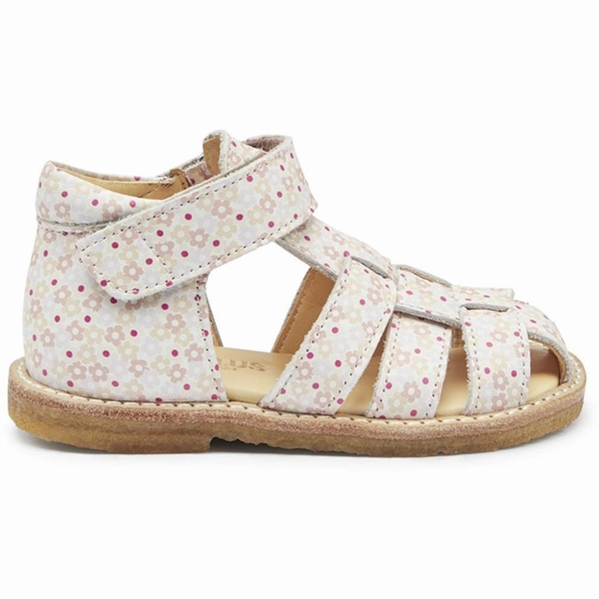 Angulus Starter Sandals Rose Flower Print Quiet Statement