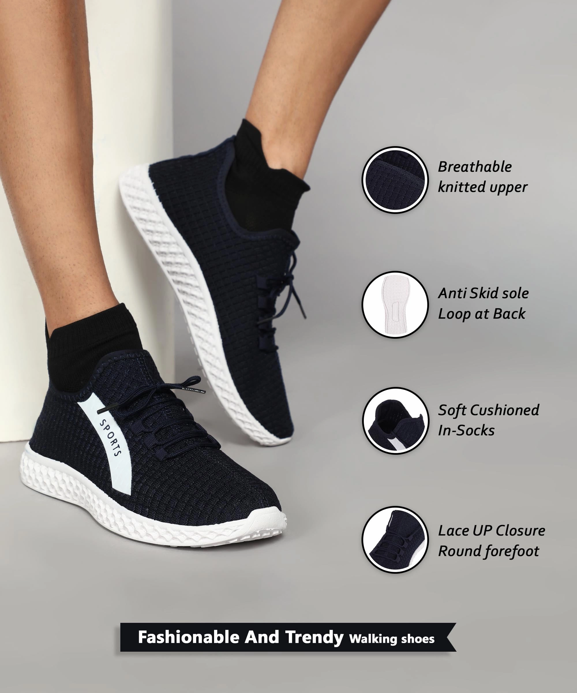Paragon K1020G Men Casual Shoes | Stylish Walking Outdoor Shoes For Everyday Wear | Smart & Trendy Design  | Comfortable Cushioned Soles White Sleek Citywear Live With Intent