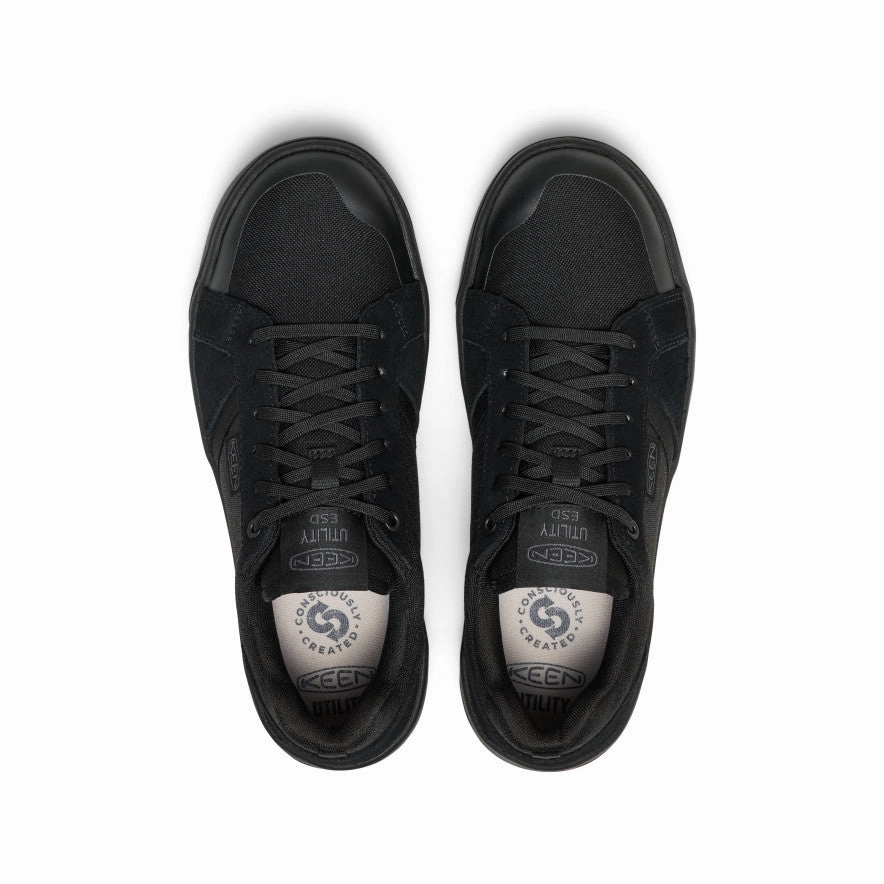 Clean Dailywear Men'S Kenton Esd Work Shoe (Soft Toe)  |  Black/Black