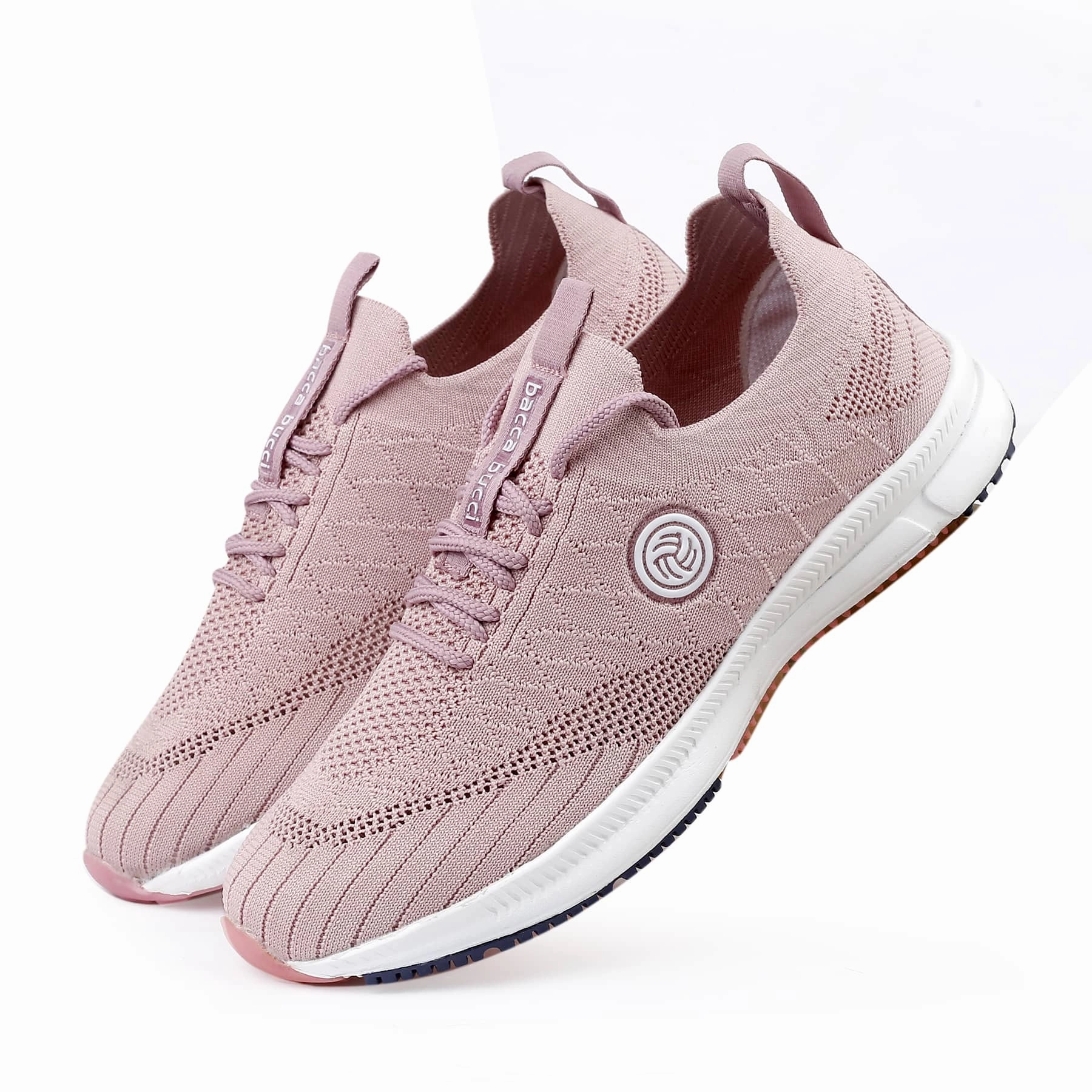 Bacca Bucci Wave Rider Training Shoes For Women | Pink Casual Sneakers For Women Day-To-Night Fit Relaxed Motion