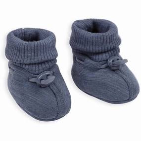 Smallstuff Wool Booties Denim Melange Timeless Motion