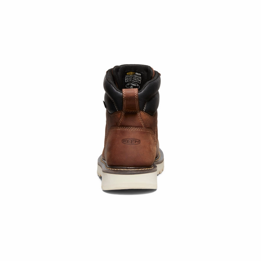 Men'S Cincinnati 6" Waterproof 90 Heel Boot (Soft Toe)  |  Tuscan Red/Sandshell Cool Fit System Your Daily Layer