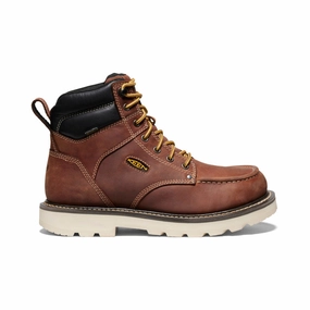 Men'S Cincinnati 6" Waterproof 90 Heel Boot (Soft Toe)  |  Tuscan Red/Sandshell Essential Gear Fresh Silhouette