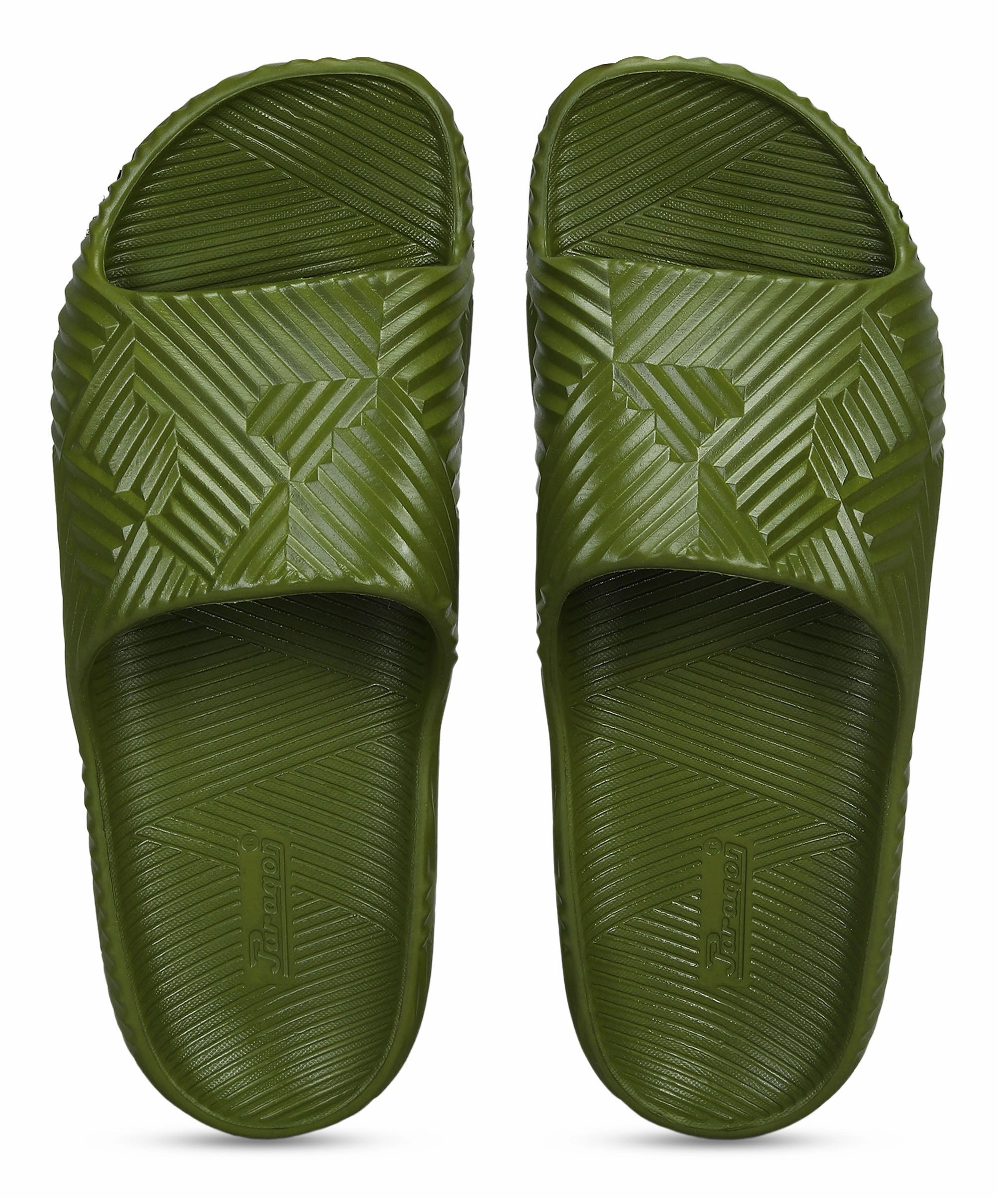 Mobility Made Easy Paragon Evk10924G Men'S Waterproof Olive Sliders With Comfortable Sole