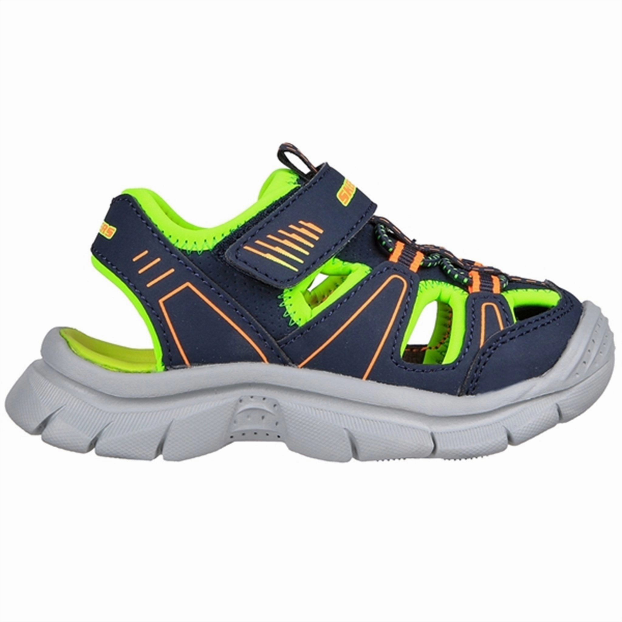 Skechers Relix Lightweight River Sandal Navy Lime Active Ease