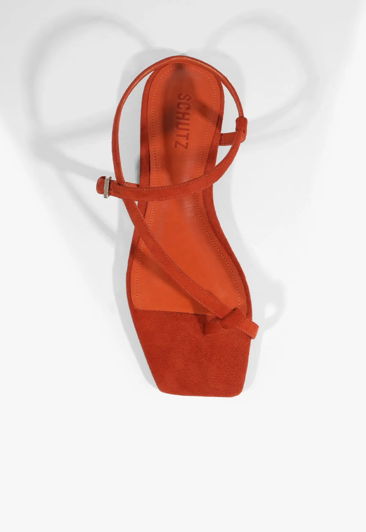 Lisa Red Suede Flat Sandal Your Daily Function Essence Of Movement